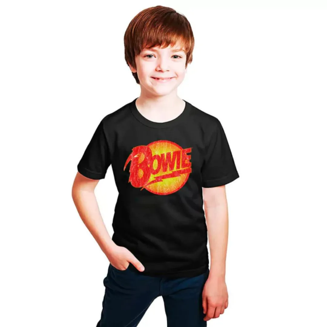 Camiseta David Bowie, estampa logo, 100% algodão (cópia) - artesanato de Lado B Rock Camisetas