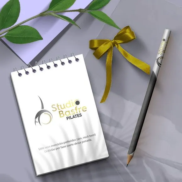Bloquinho - Logo Marca Personalizado - artesanato feito à mão por Mi Papelaria Criativa