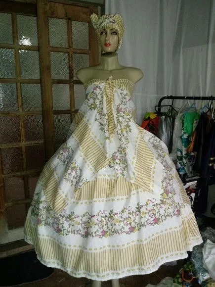 Baiana estampada - artesanato feito à mão por Ateliê Ofatemi