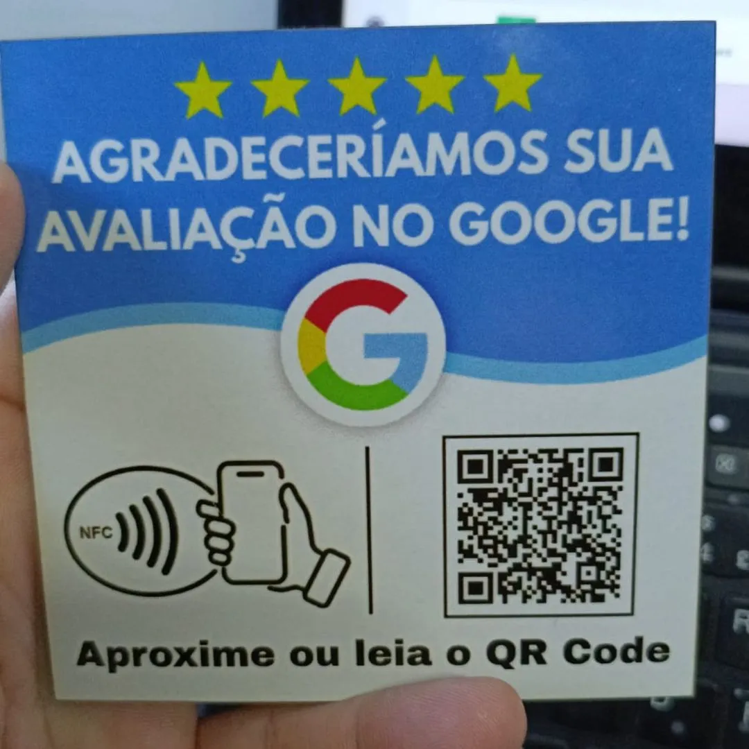 Placa Nfc + Qr Code Google - artesanato de PrimeBox