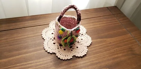 Capa de Crochê para Frutas Porcelana Marfim - foto 3