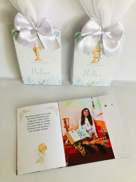 Livro de Orações Luxo com Foto para Comunhão - foto 2