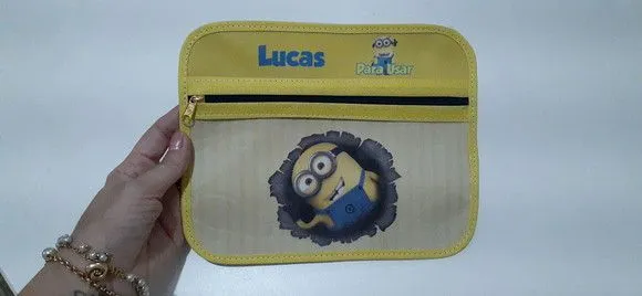 Case porta máscaras dupla face - Minions - foto 2