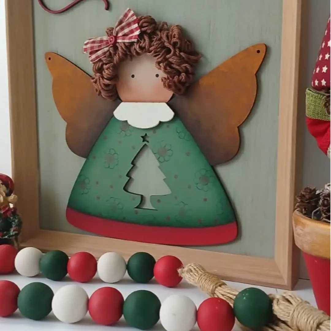 Quadro Anjinha Árvore de Natal - foto 3