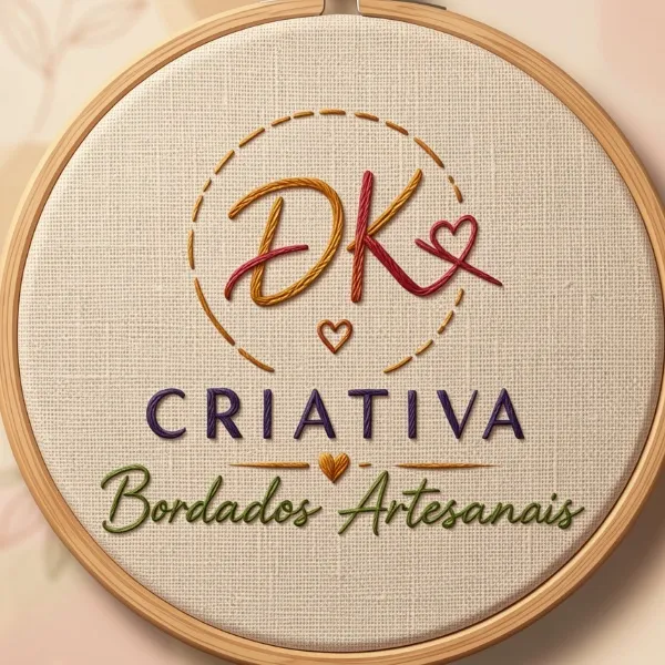 Logo da loja DK Criativa Bordados Artesanais