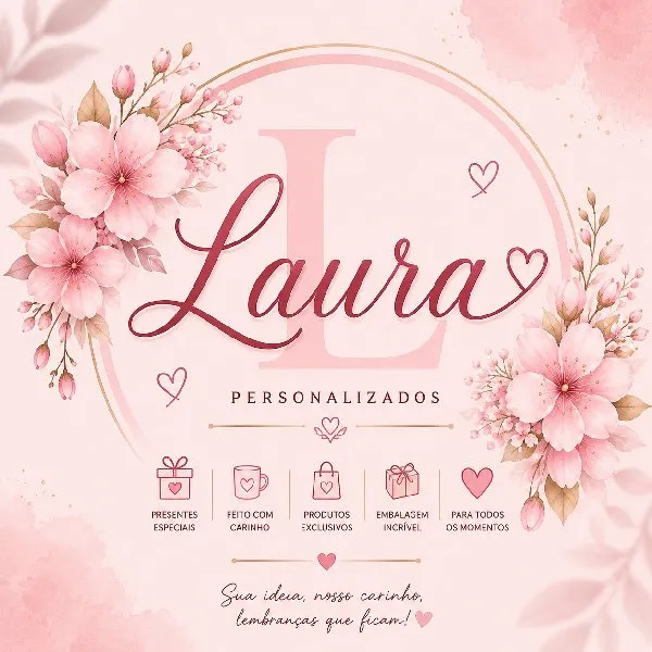 Logo da loja laura personalizados
