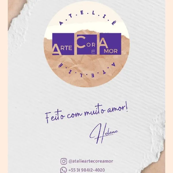 Logo da loja @atelieartecoreamor